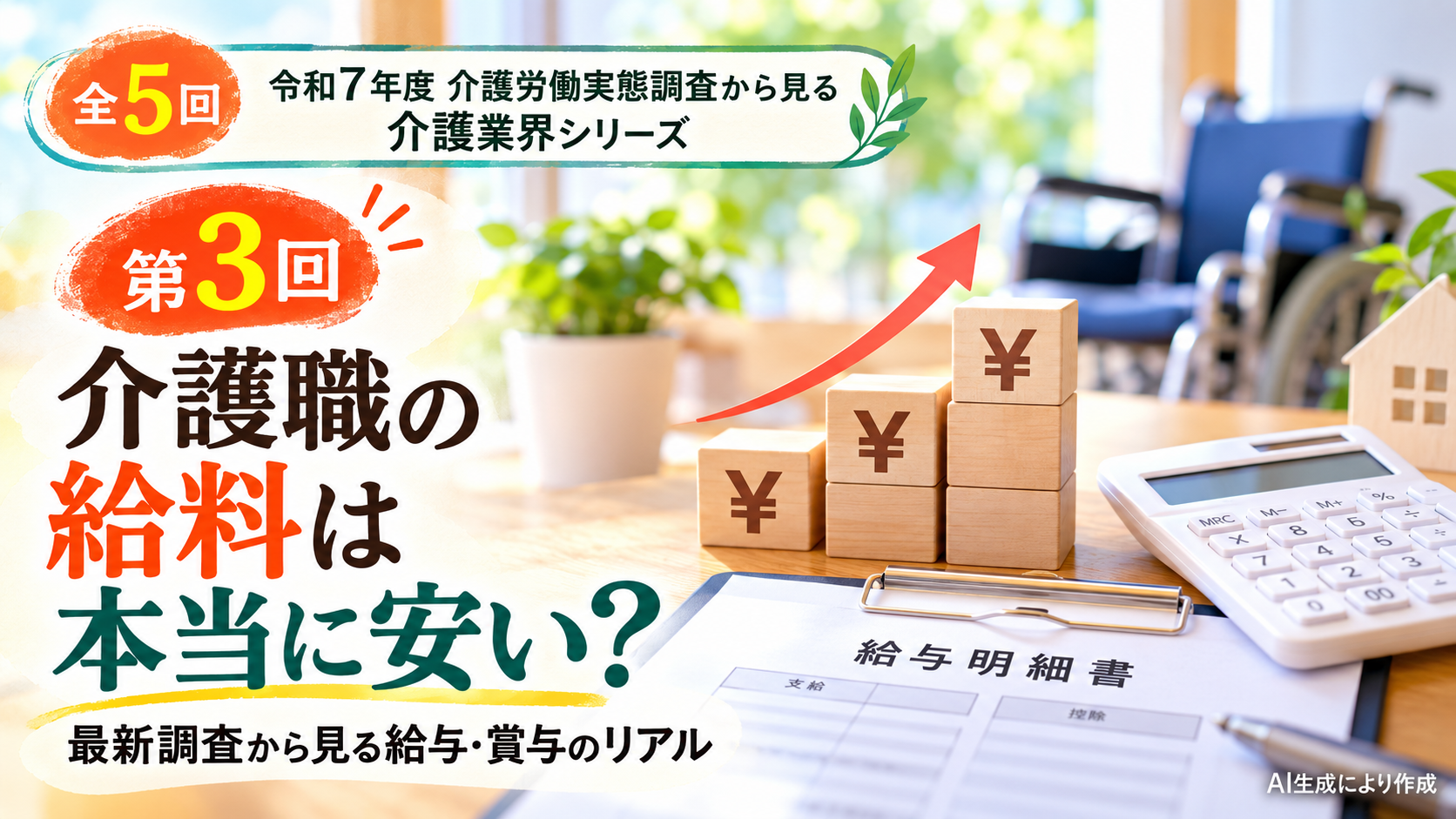 第3回｜介護職の給料は本当に安い？最新調査から見る給与・賞与のリアル