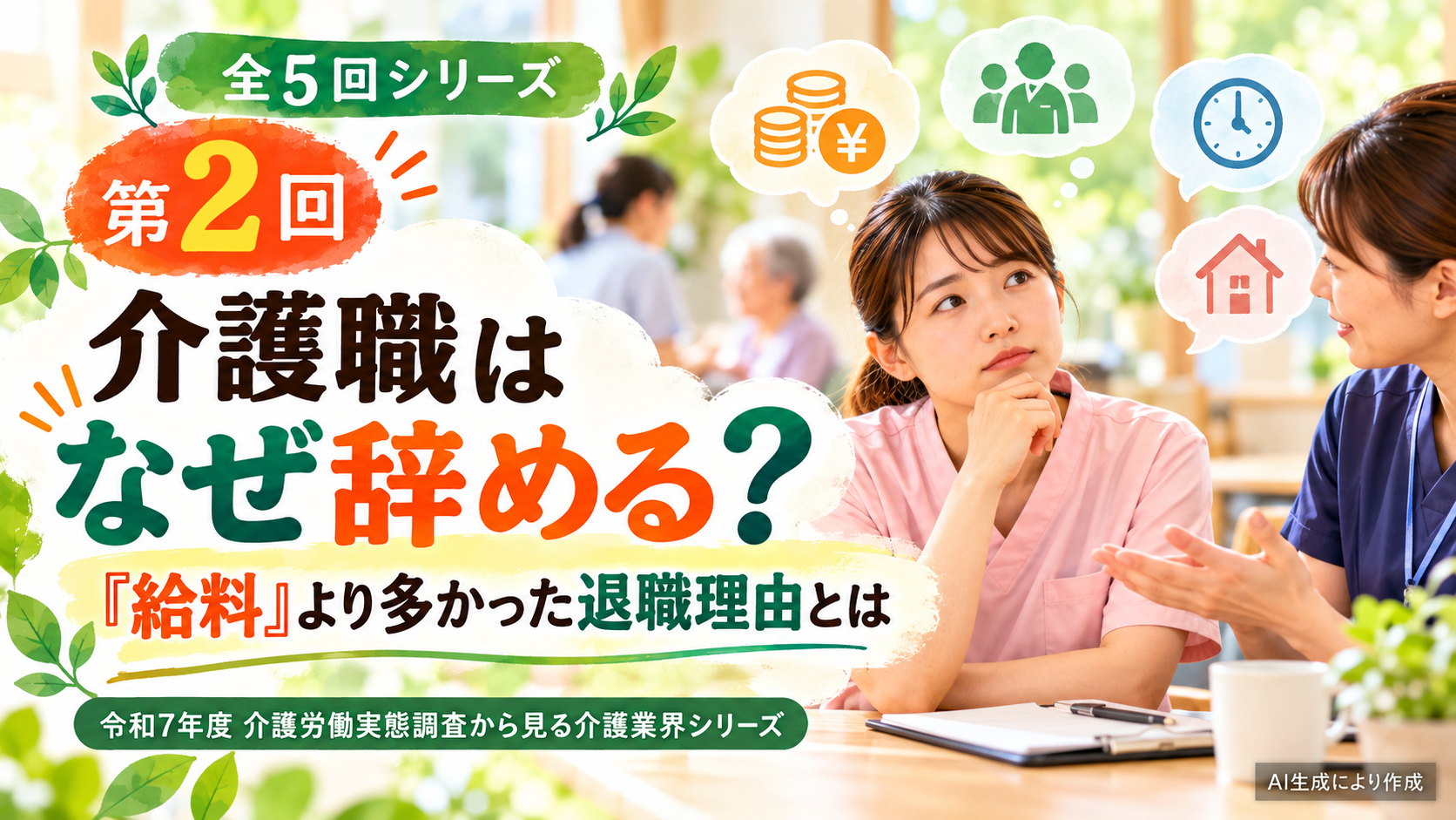 第2回｜介護職はなぜ辞める？「給料」より多かった退職理由とは
