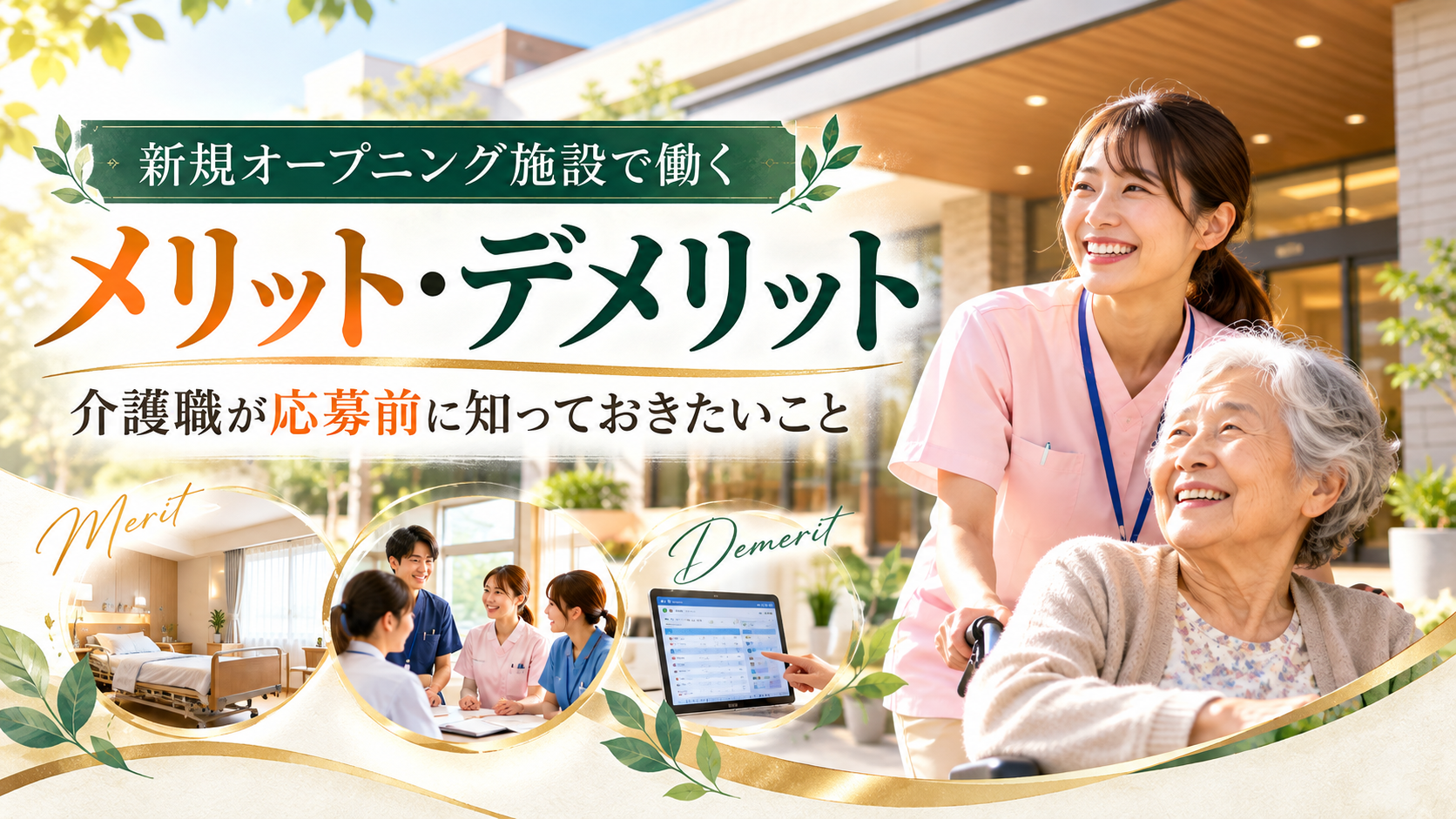 新規オープニング施設で働くメリット・デメリット｜介護職が応募前に知っておきたいこと