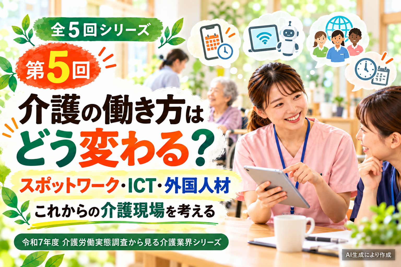 第5回｜介護業界はこれからどうなる？ICT・外国人材・スポットワークから考える未来