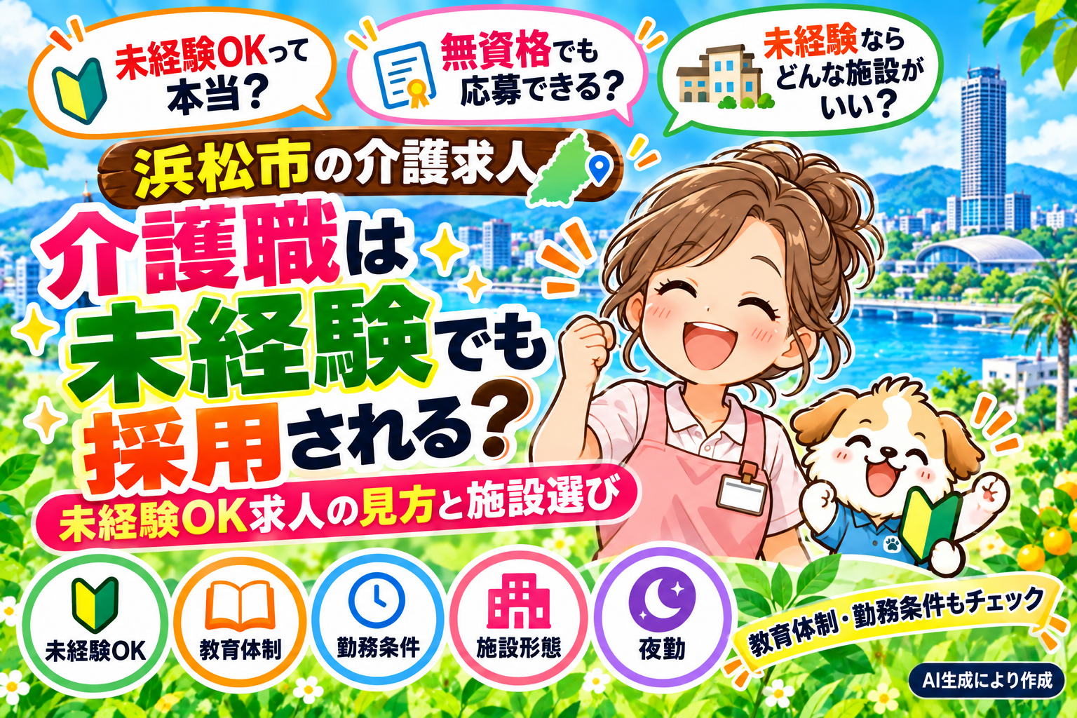 【2026年最新】浜松市の介護職は未経験でも働ける？未経験OK求人の実態と採用されやすい働き方