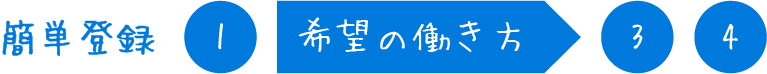 簡単登録 希望の働き方